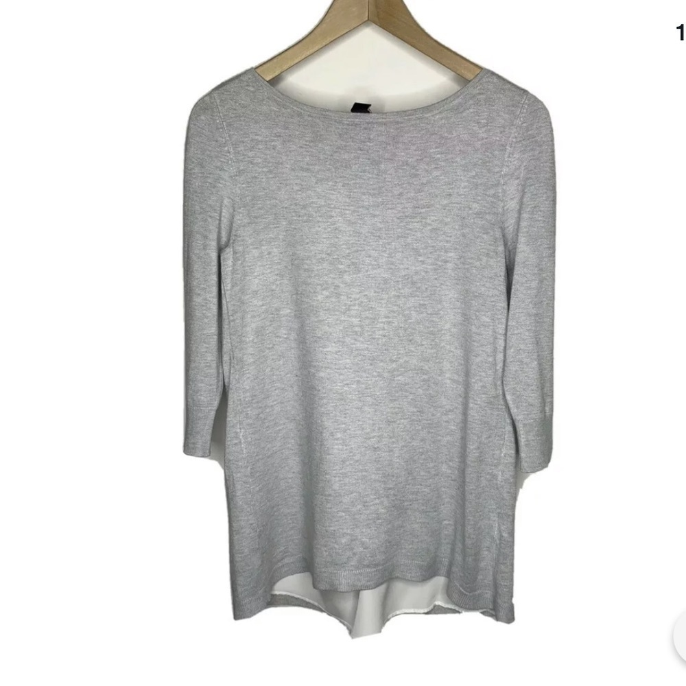 White House Black Market Womens Sweater XS Gray